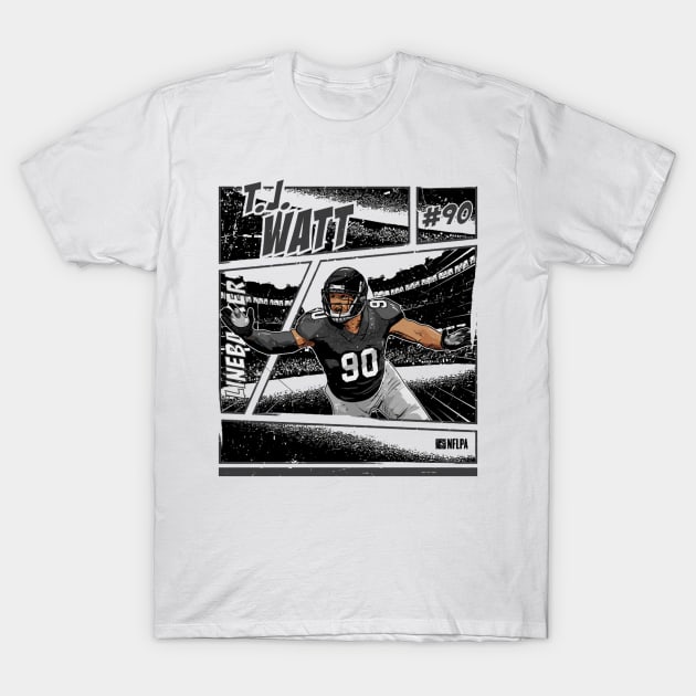 T.J. Watt Pittsburgh Comic T-Shirt by MASTER_SHAOLIN